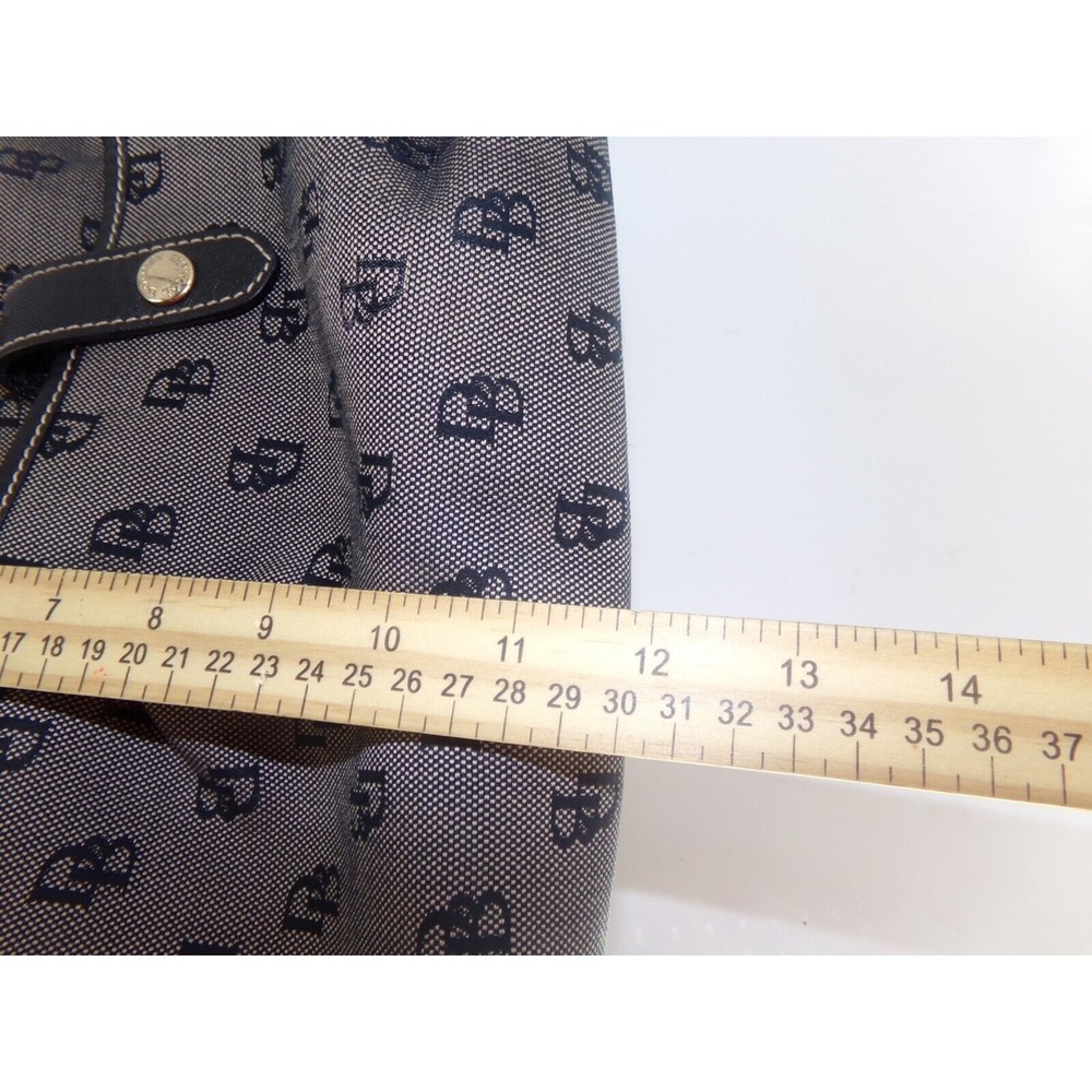DOONEY & BOURKE Vintage Brown Signature Monogram Tote Shoulder Bag Purse (30) - Picture 3 of 9